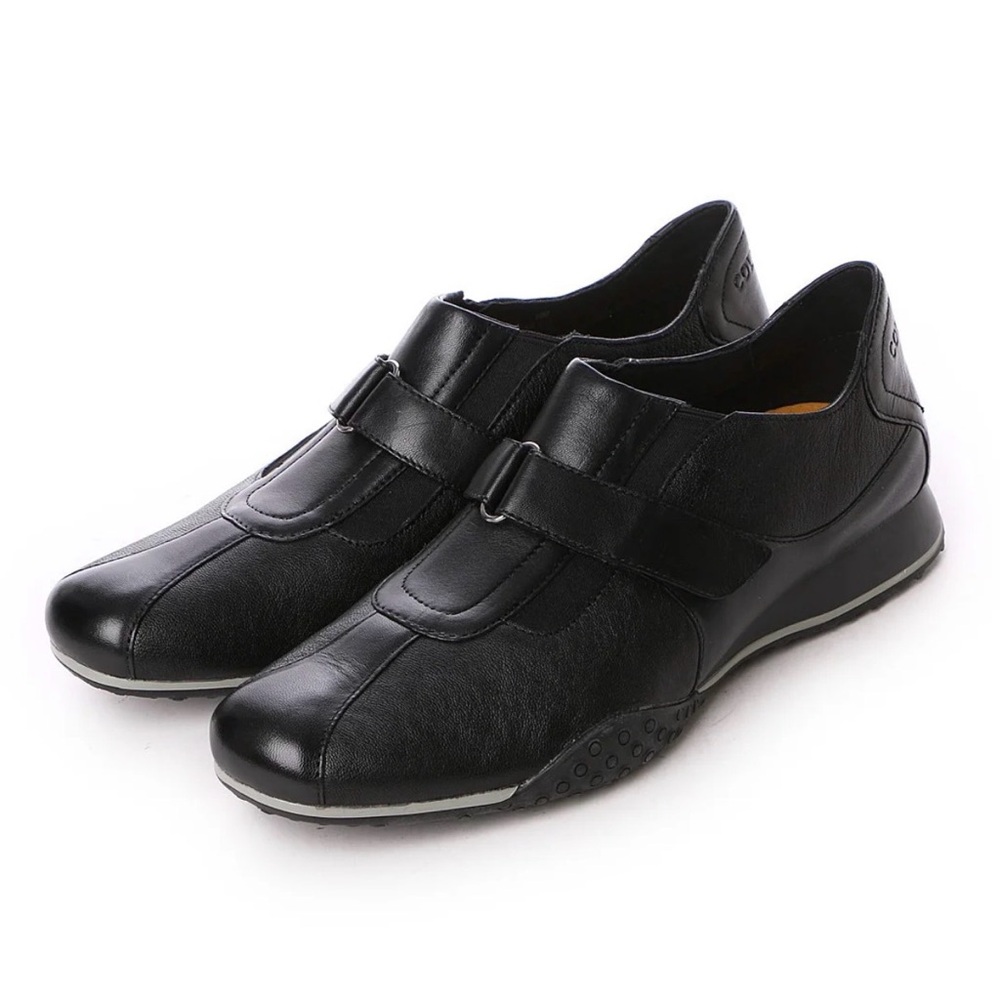 *NEW* Cole Haan Men’s Estadio II Black Leather Slip-On Sneakers - Sz 9.5